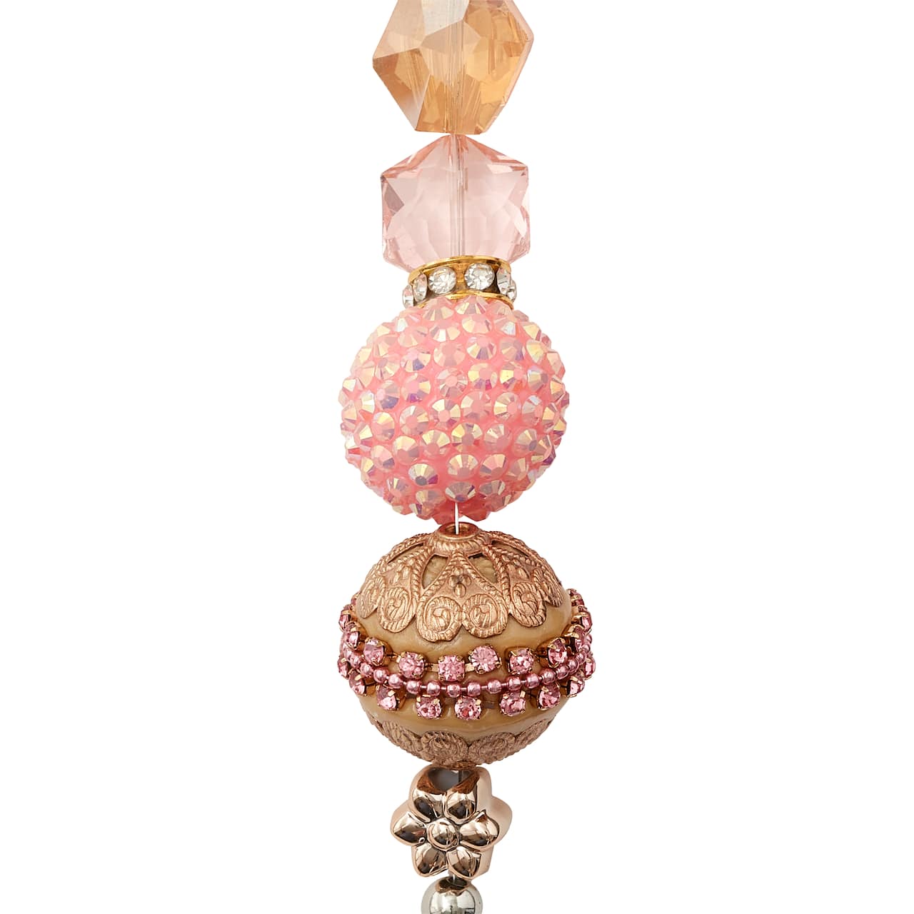 12 Pack: Rose Gold Mix Round Strung Beads by Bead Landing™